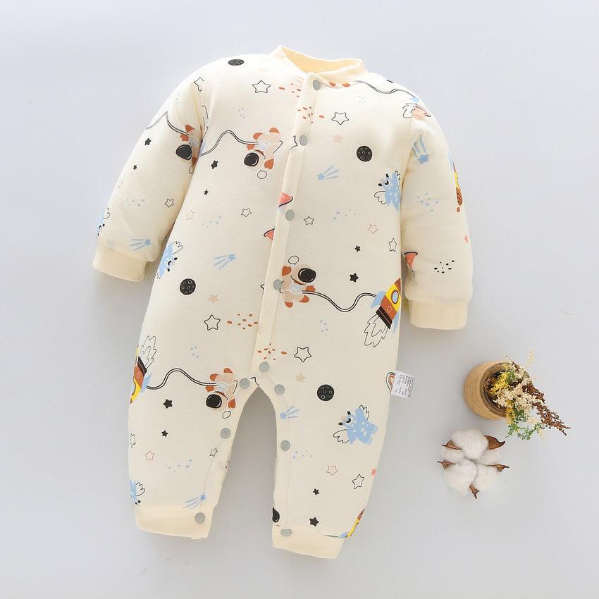 Cozy Cotton Long Sleeve Baby Rompers - Vogue Aura