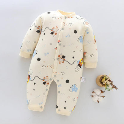 Cozy Cotton Long Sleeve Baby Rompers - Vogue Aura