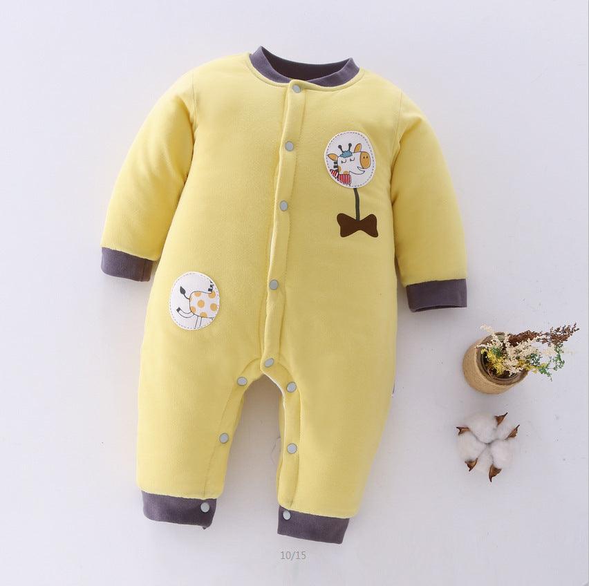 Cozy Cotton Long Sleeve Baby Rompers - Vogue Aura