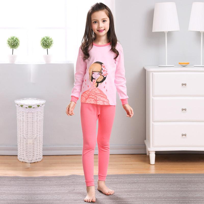 Cozy Cotton Long Sleeve Pajamas for Girls - Vogue Aura