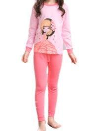 Cozy Cotton Long Sleeve Pajamas for Girls - Vogue Aura