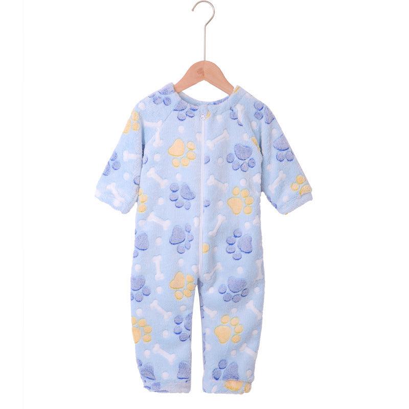 Cozy Flannel One-Piece Rompers for Kids - Perfect for Autumn and Winter - Vogue Aura