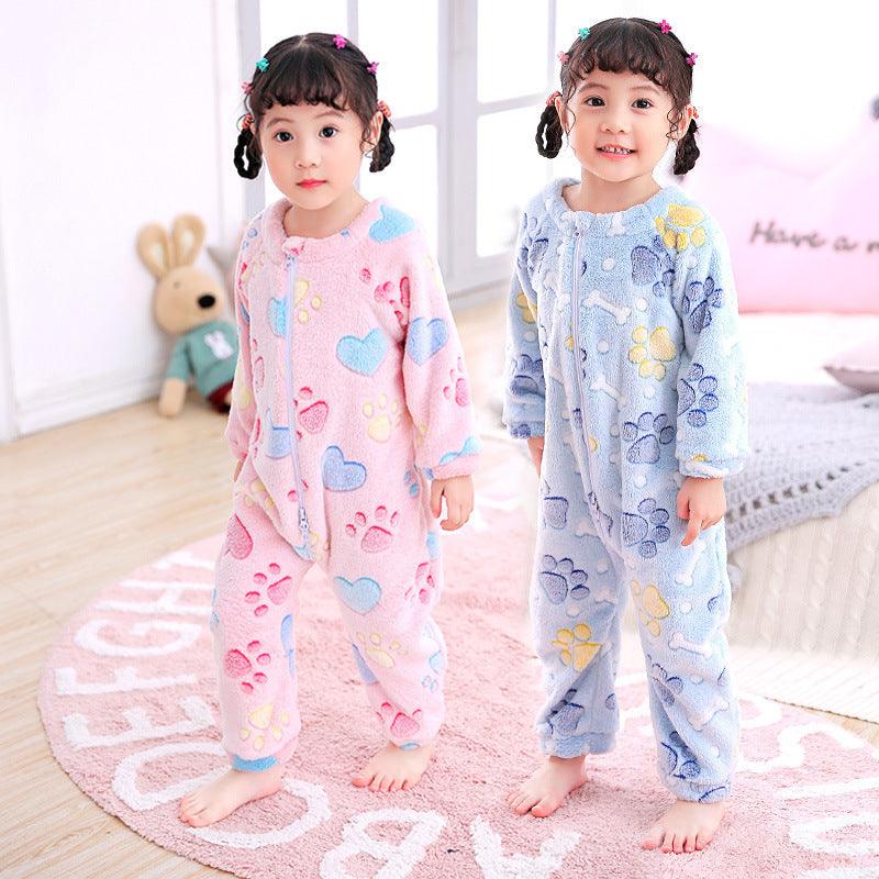 Cozy Flannel Pajamas for Infants – Perfect for Autumn and Winter - Vogue Aura