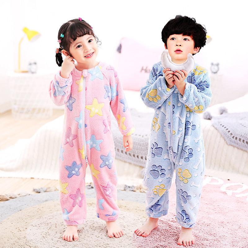 Cozy Flannel Pajamas for Infants – Perfect for Autumn and Winter - Vogue Aura