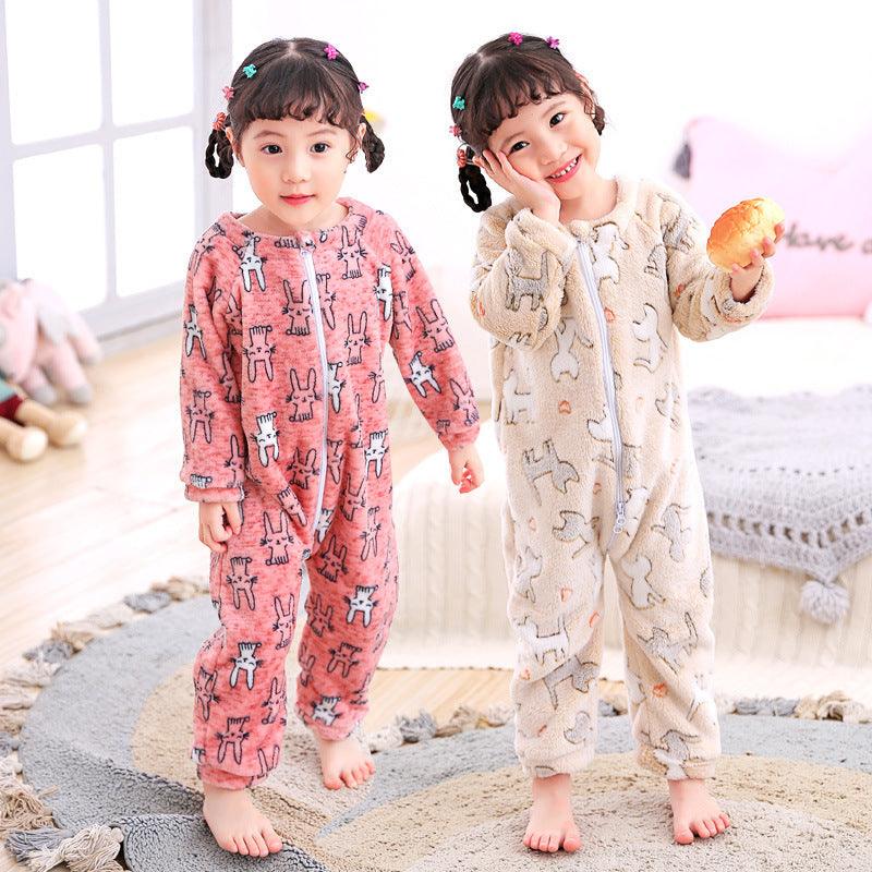 Cozy Flannel Pajamas for Infants – Perfect for Autumn and Winter - Vogue Aura