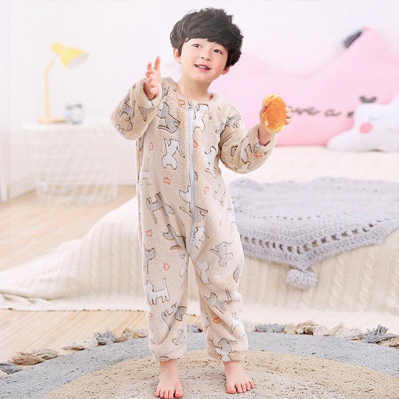 Cozy Flannel Pajamas for Infants – Perfect for Autumn and Winter - Vogue Aura