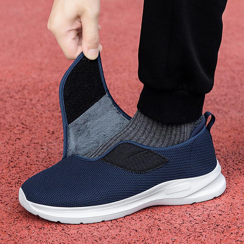 Cozy Fleece-Lined Unisex Sneakers for Ultimate Winter Comfort - Vogue Aura