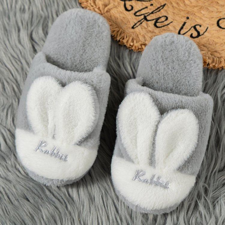 Cozy Korean Suede Fur Slippers for Ultimate Autumn and Winter Comfort - Vogue Aura