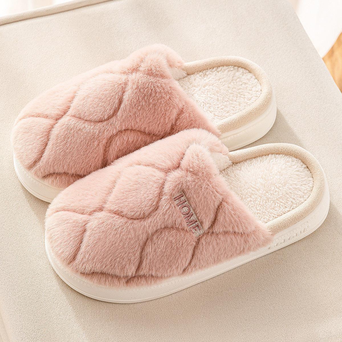 Cozy Plush Slippers for Couples - Stylish Indoor Comfort - Vogue Aura