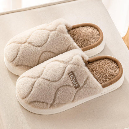 Cozy Plush Slippers for Couples - Stylish Indoor Comfort - Vogue Aura