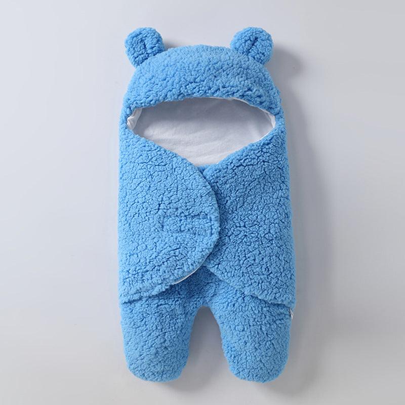 Cozy Velvet Baby Sleeping Bag with Cartoon Design - Vogue Aura