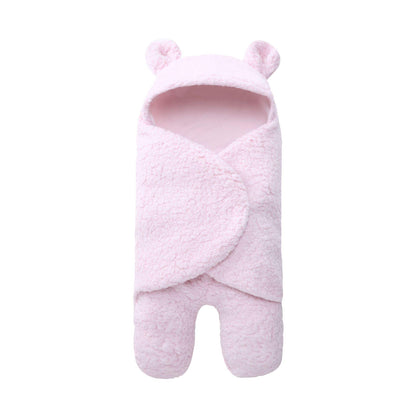 Cozy Velvet Baby Sleeping Bag with Cartoon Design - Vogue Aura