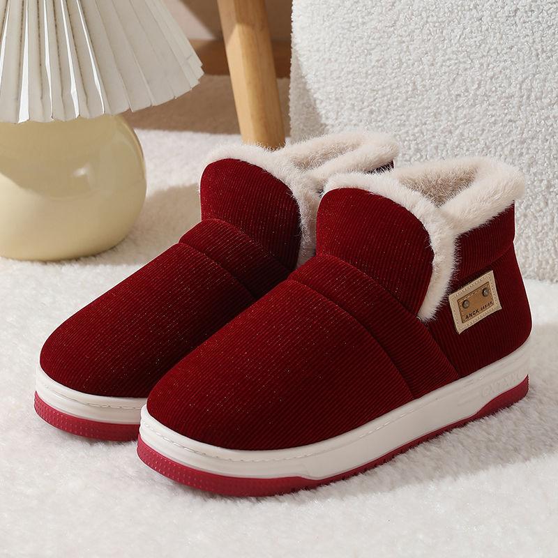 Cozy Velvet-Lined Winter Footwear - Vogue Aura