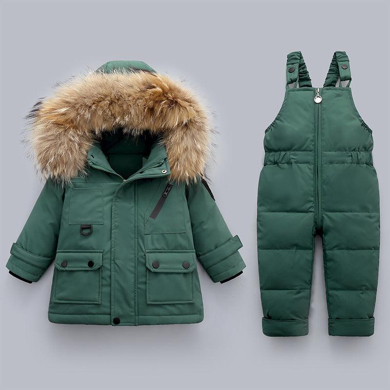 Cozy Winter Down Jacket Set for Baby Boys - Vogue Aura