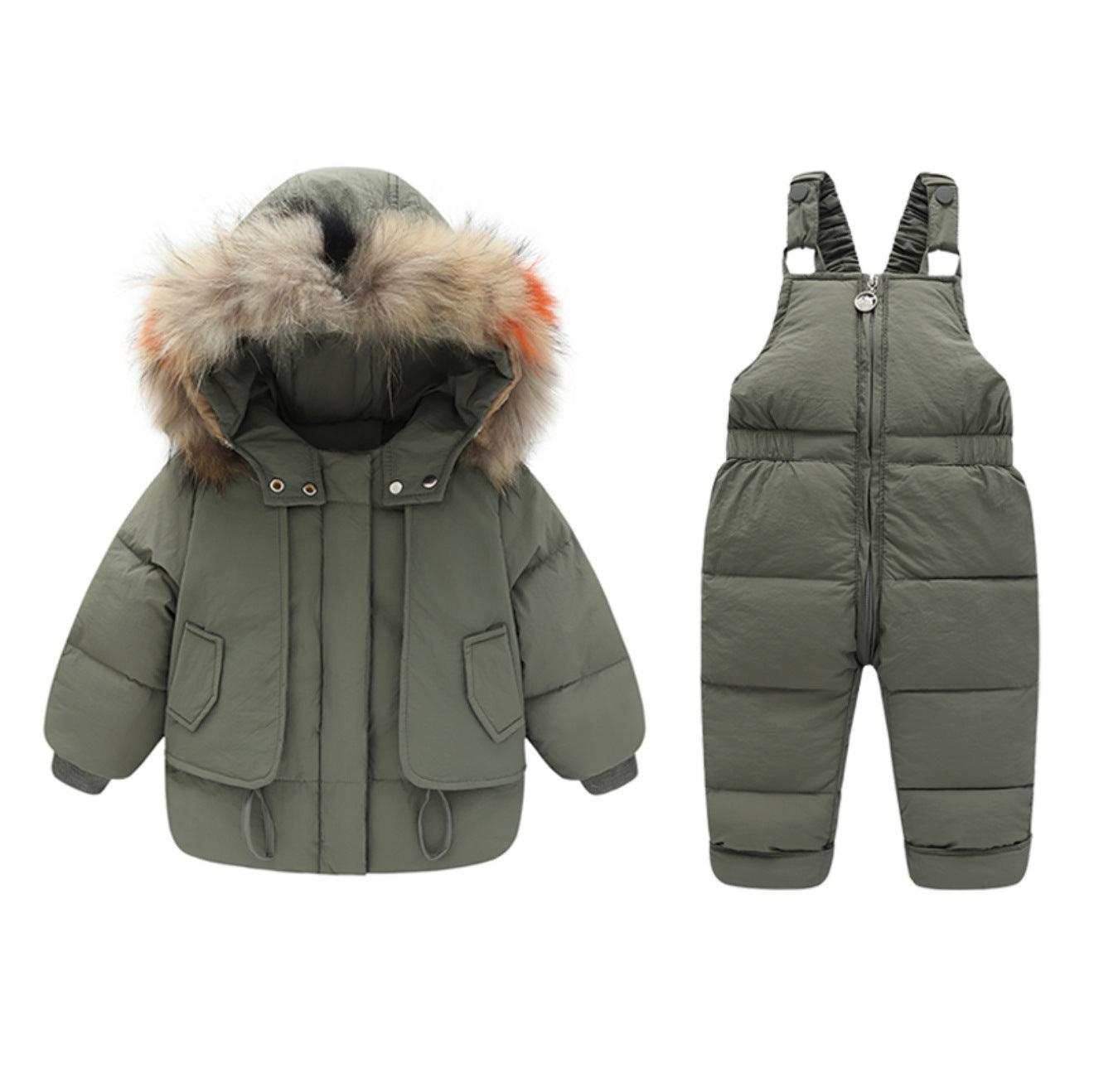 Cozy Winter Down Jacket Set for Baby Boys - Vogue Aura