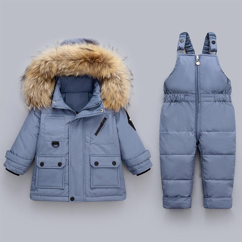 Cozy Winter Down Jacket Set for Baby Boys - Vogue Aura