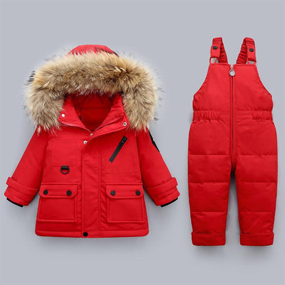 Cozy Winter Down Jacket Set for Baby Boys - Vogue Aura