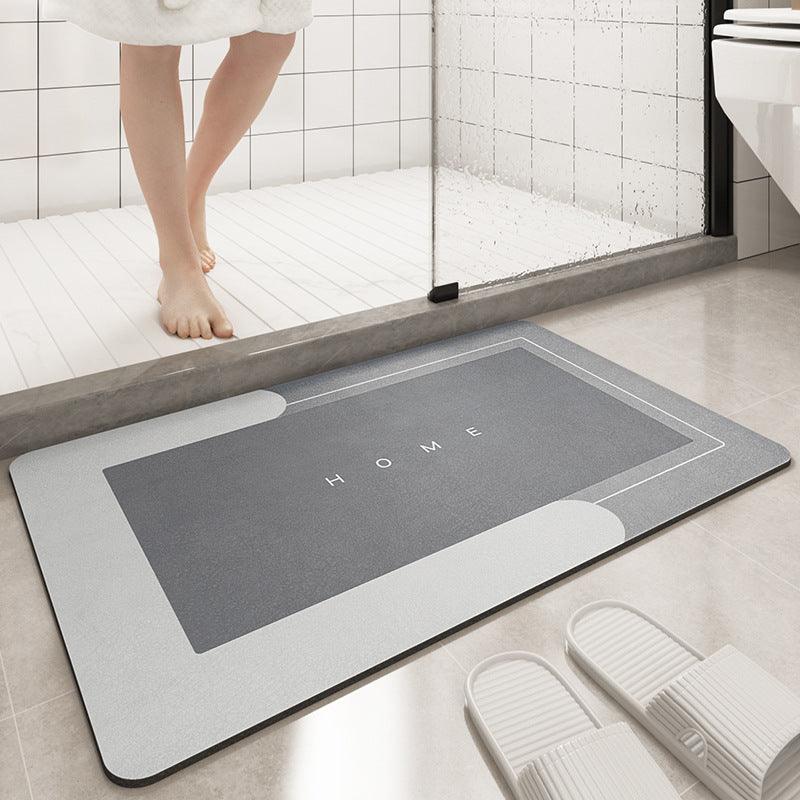 Cushion Bathroom Sliding Door Floor Foot Mat - Vogue Aura