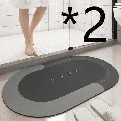 Cushion Bathroom Sliding Door Floor Foot Mat - Vogue Aura