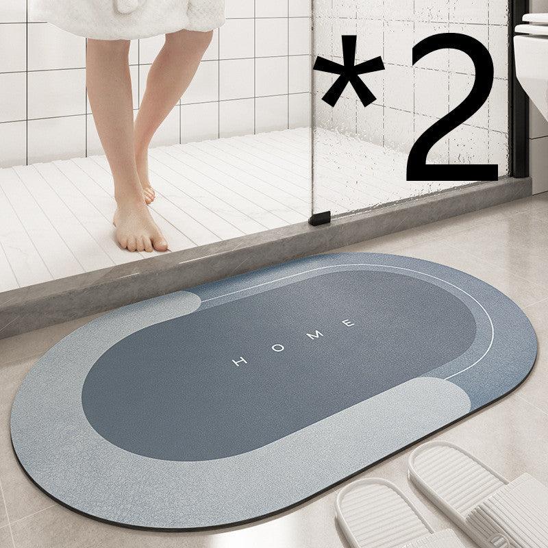 Cushion Bathroom Sliding Door Floor Foot Mat - Vogue Aura