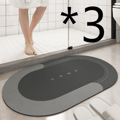 Cushion Bathroom Sliding Door Floor Foot Mat - Vogue Aura