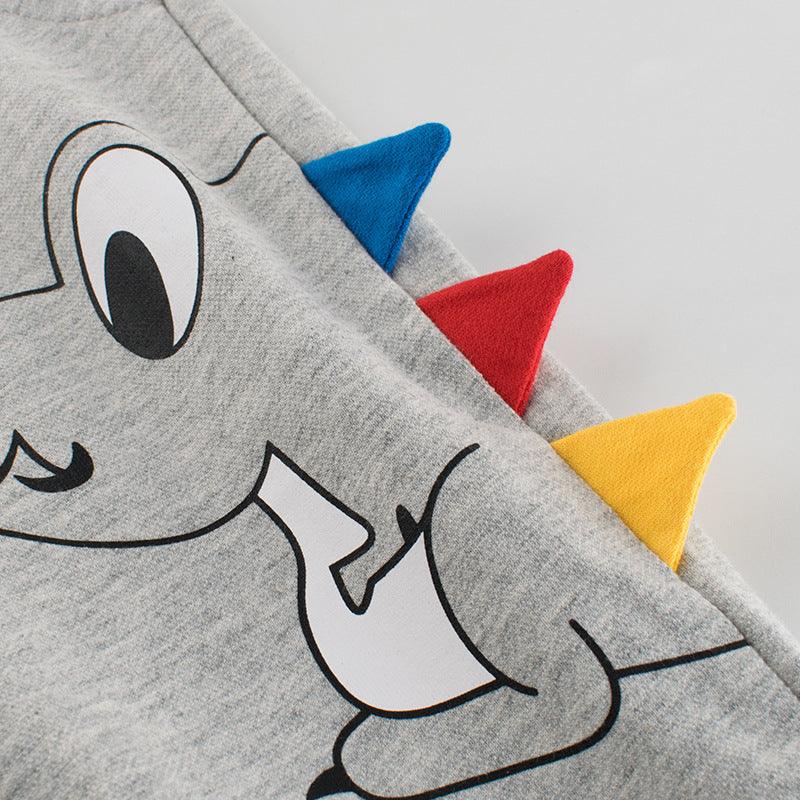 Dino Delight Boys' Cotton Sweatpants for Kids - Vogue Aura