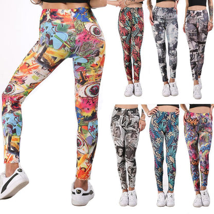 Doodle sport yoga pants - Vogue Aura