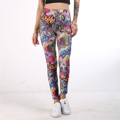 Doodle sport yoga pants - Vogue Aura