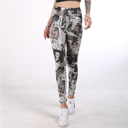 Doodle sport yoga pants - Vogue Aura