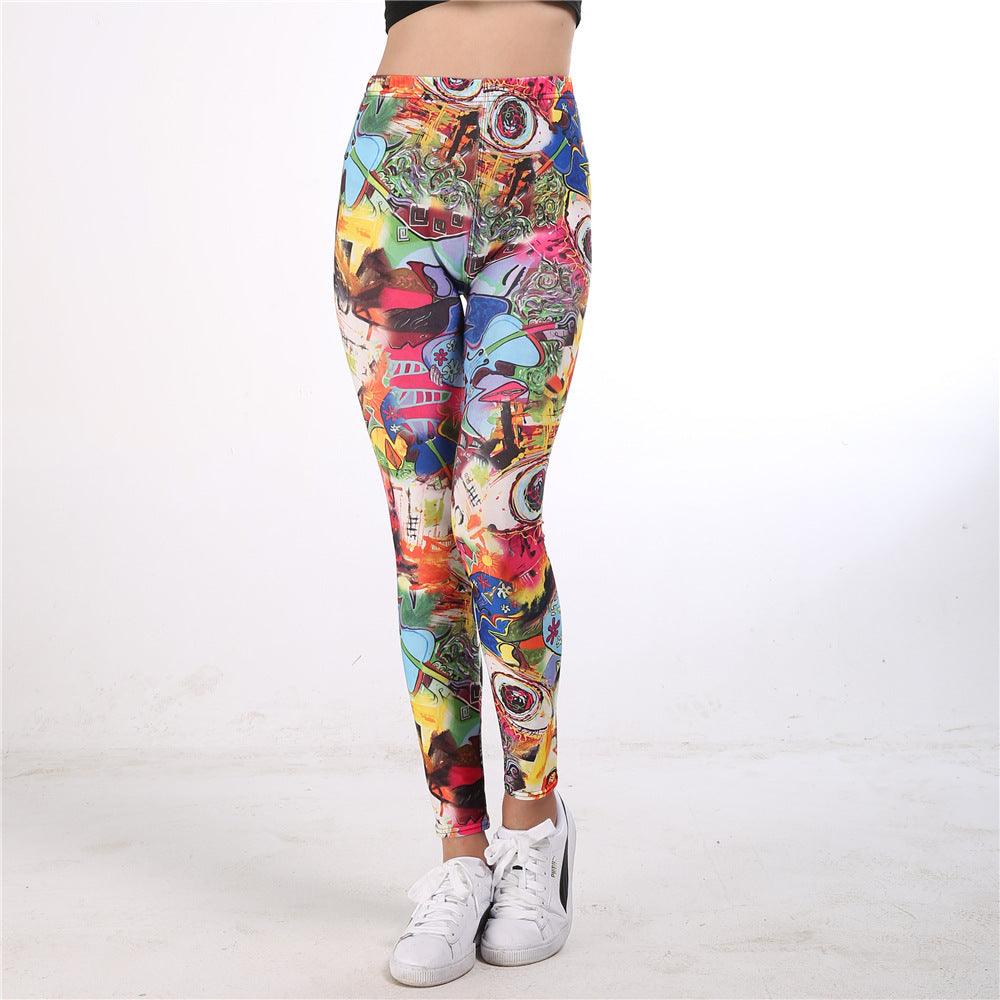 Doodle sport yoga pants - Vogue Aura