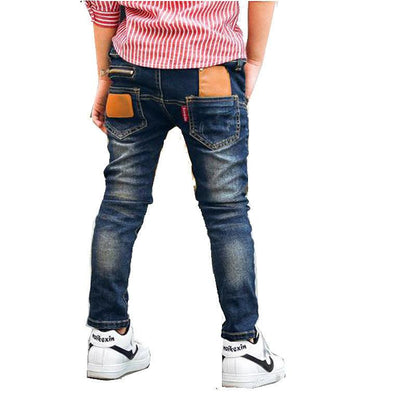 Durable Stretch Denim Trousers for Boys - Vogue Aura