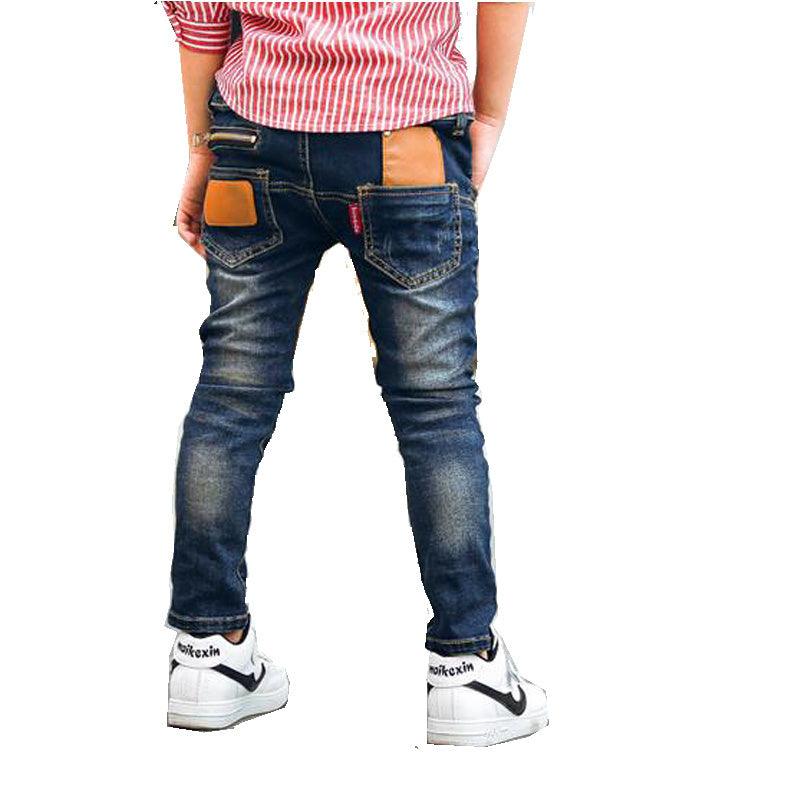 Durable Stretch Denim Trousers for Boys - Vogue Aura