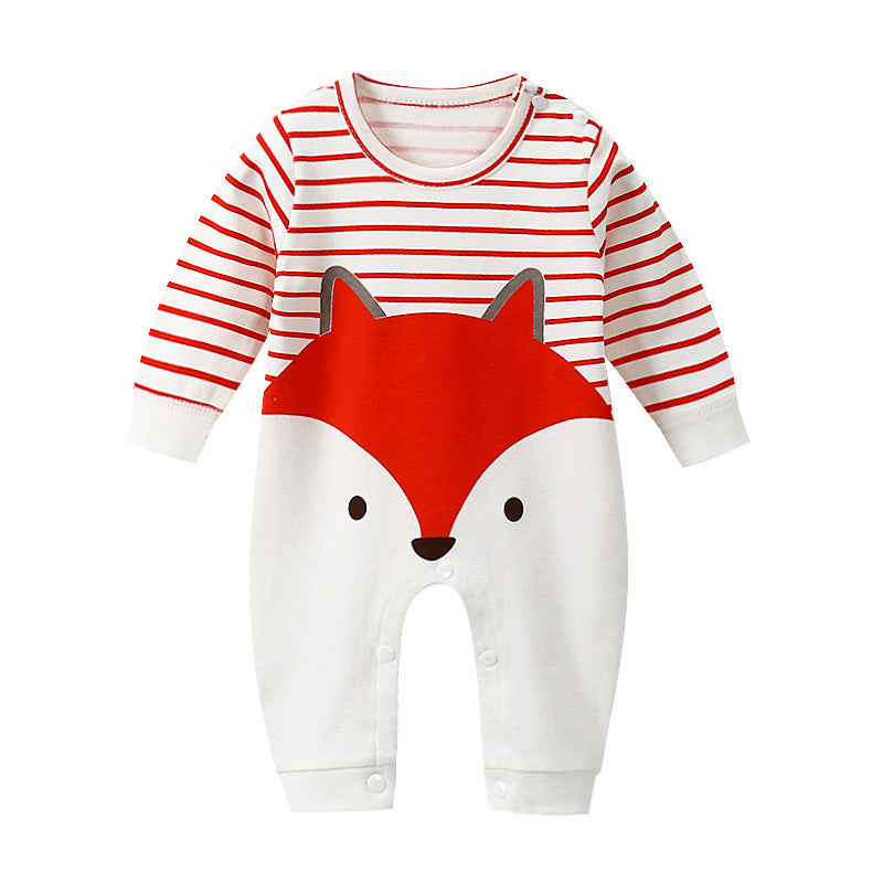 Long-Sleeved Cotton Baby Romper - Vogue Aura