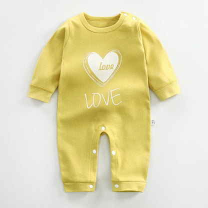 Long-Sleeved Cotton Baby Romper - Vogue Aura