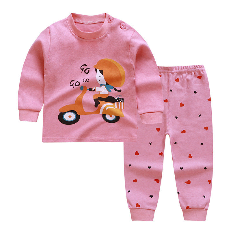 Autumn Adventures: Long Sleeve Outfit Set for Infants - Vogue Aura