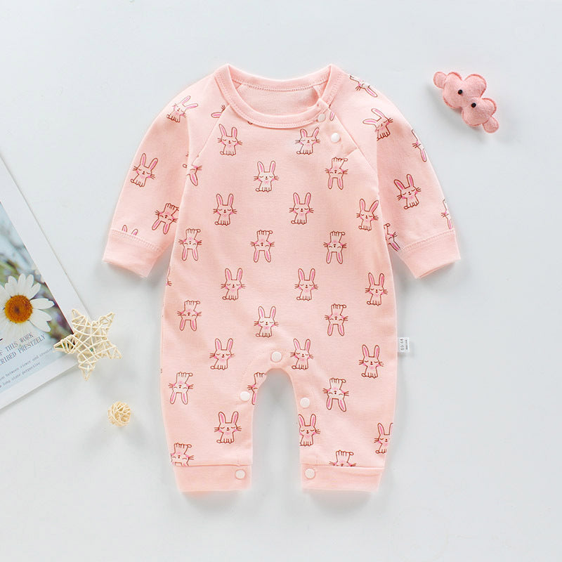 Long-Sleeved Cotton Baby Romper - Vogue Aura