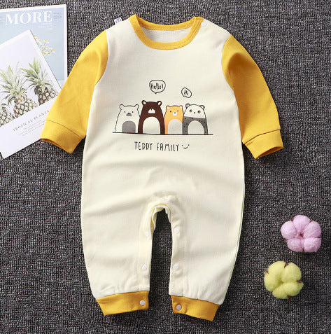 Adorable Long Sleeve Baby Romper in Fun Designs - Vogue Aura