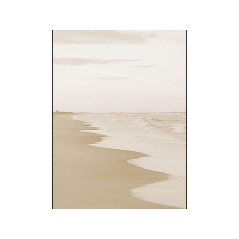 Elegant Coastal Gold Foil Canvas Artwork - Vogue Aura