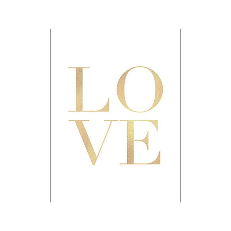 Elegant Coastal Gold Foil Canvas Artwork - Vogue Aura