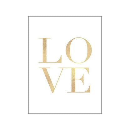 Elegant Coastal Gold Foil Canvas Artwork - Vogue Aura