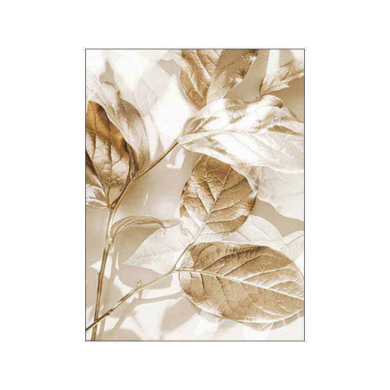 Elegant Coastal Gold Foil Canvas Artwork - Vogue Aura