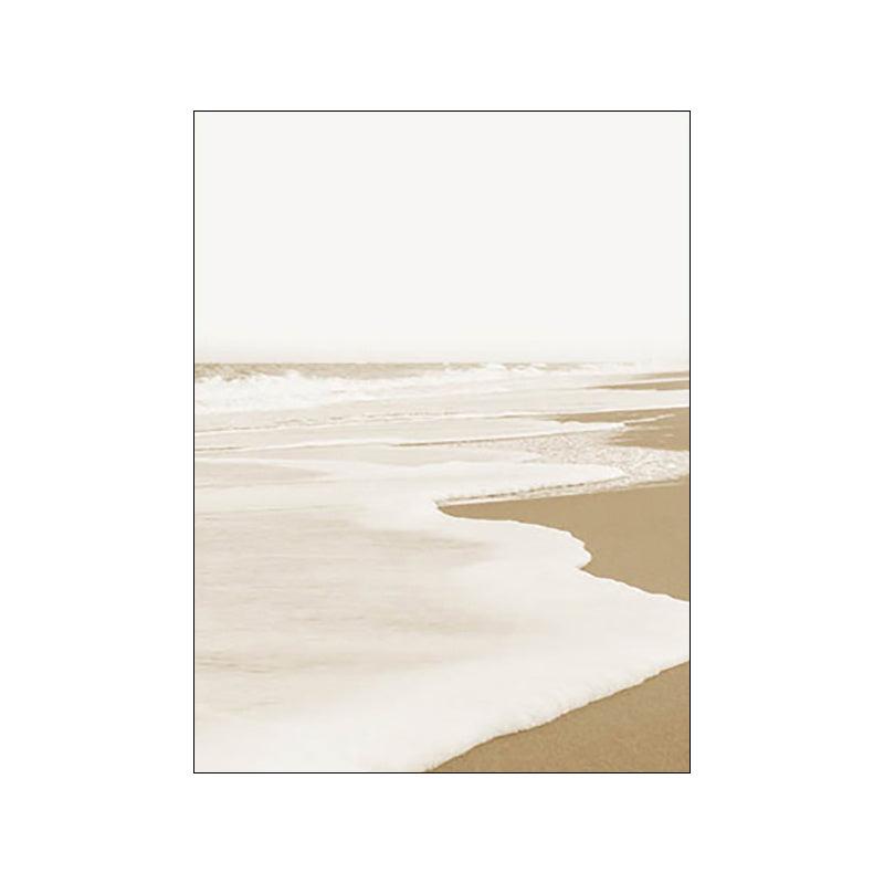 Elegant Coastal Gold Foil Canvas Artwork - Vogue Aura