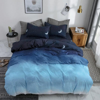 Elegant Diamond Velvet 4-Piece Bedding Set with Sustainable Chitin Fiber Quilt - Vogue Aura