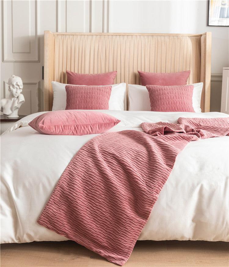 Chic Cotton & Linen Bed Flag Towel - Vogue Aura