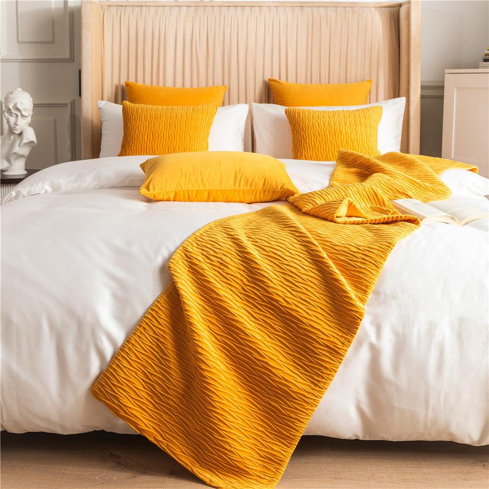 Chic Cotton & Linen Bed Flag Towel - Vogue Aura