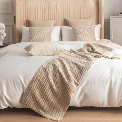 Chic Cotton & Linen Bed Flag Towel - Vogue Aura