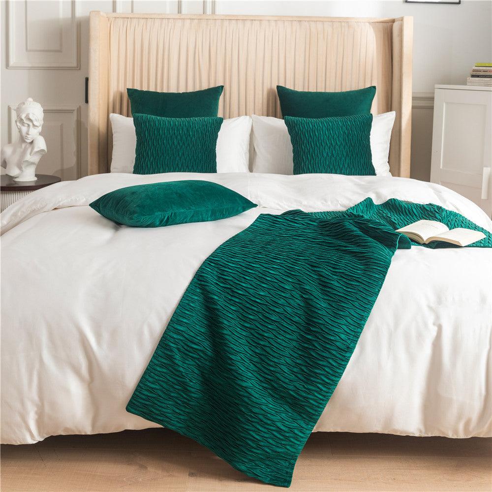 Chic Cotton & Linen Bed Flag Towel - Vogue Aura