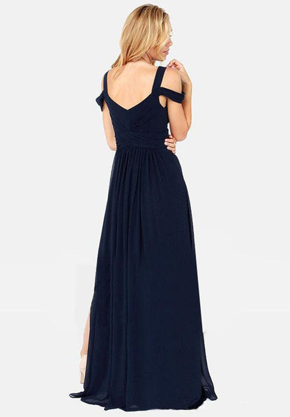 Chic Greek Elegance Pleated Maxi Dress - Vogue Aura