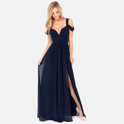 Chic Greek Elegance Pleated Maxi Dress - Vogue Aura