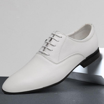 Elegant Low Top Leather Dress Shoes for Men - Vogue Aura